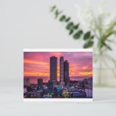 Manila Philippines Skyline Postkarte (Stehend Vorderseite)