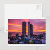 Manila Philippines Skyline Postkarte (Vorne/Hinten)