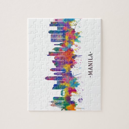 Manila Philippines Skyline Puzzle (Vertikal)