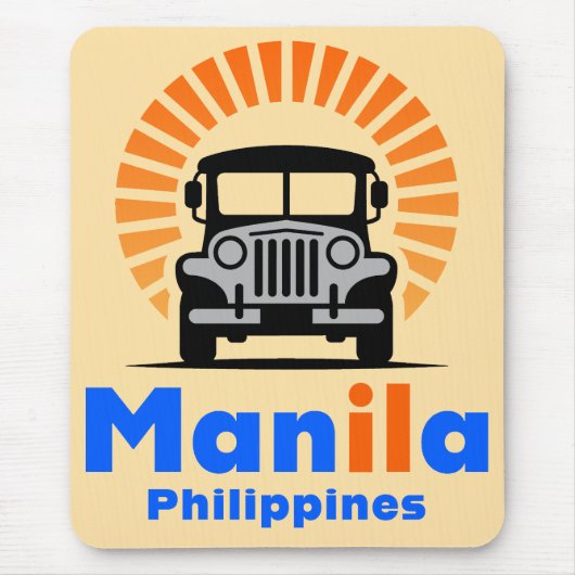 Manila Philippines Southeast Asia Mousepad (Vorne)