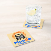 Manila Philippines Southeast Asia Rechteckiger Pappuntersetzer (Vor Ort)