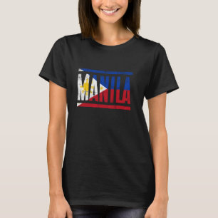 MANILA PHILIPPINS MIT SEINEM STARKEN FILIPINO FLAG T-Shirt