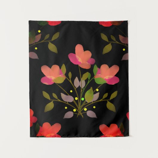 Manila Shawl Style Floral Wandteppich (Vorderseite)
