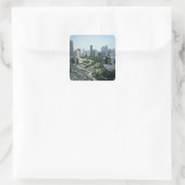Manila Skyline Quadratischer Aufkleber (Tasche)