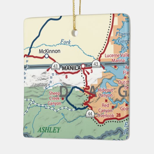 Manila UT Map Keramikornament (Links)