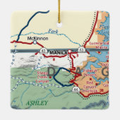 Manila UT Map Keramikornament (Rückseite)