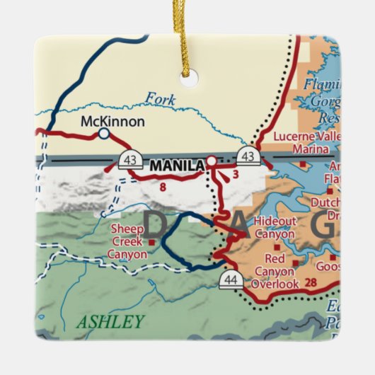 Manila UT Map Keramikornament (Vorderseite)