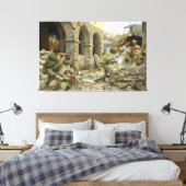 Manila würde von Keith Rocco Canvas Print Leinwanddruck (Insitu (Schlafzimmer))