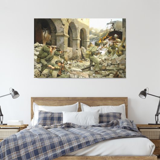 Manila würde von Keith Rocco Canvas Print Leinwanddruck (Insitu (Schlafzimmer))