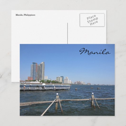 Manilagewässer Postkarte (Vorne/Hinten)