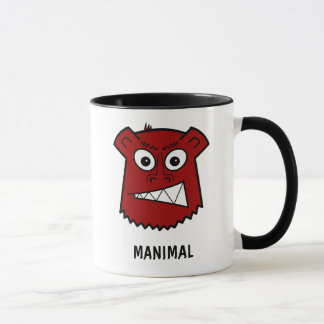 Manimal Rot Tasse