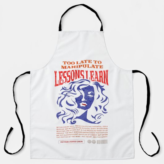 MANIPULATE LESSONS LEARN ALL-OVER PRINT APRON SCHÜRZE (Vorderseite)