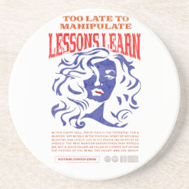 MANIPULATE LESSONS LEARN SANDSTONE COASTER GETRÄNKEUNTERSETZER