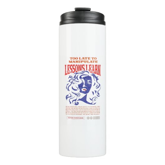 MANIPULATE LESSONS LEARN THERMAL TUMBLER  THERMOSBECHER (Vorderseite)