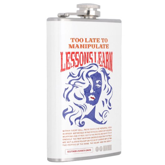 MANIPULATE LESSONS LEARN VINYL WRAPPED FLASK  FLACHMANN (Rechts)
