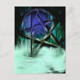 Manipulation des Wiccan-Fraktals Postkarte