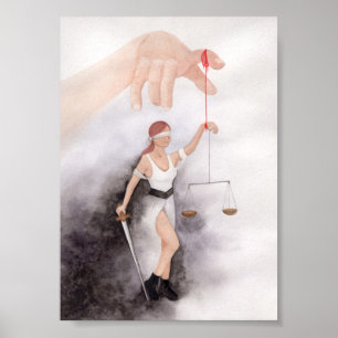 Manipulation von Rechtssystemen Art Print Poster