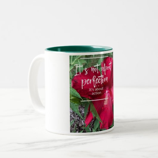 Manipulation Zweifarbige Tasse (Vorderseite Links)