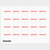 Manipulative Briefmarke Runder Aufkleber (Blatt)