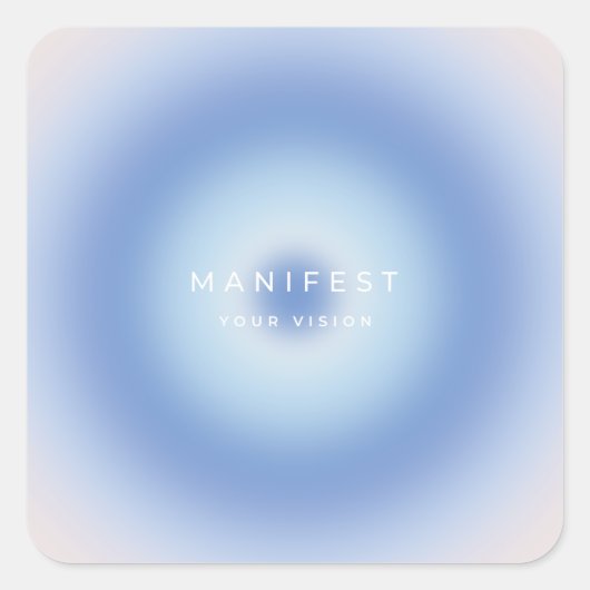 Manipulieren Ihrer Vision Quadratischer Aufkleber (Vorderseite)