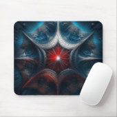 Manipuliertes Mandelbrot mit Sternexplosion Center Mousepad (Mit Mouse)