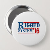 Manipuliertes System 2016 - Präsidentschaftswahl Button (Vorne & Hinten)