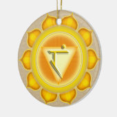 Manipura oder Solar Plexus der 3. Chakra Keramik Ornament (Links)