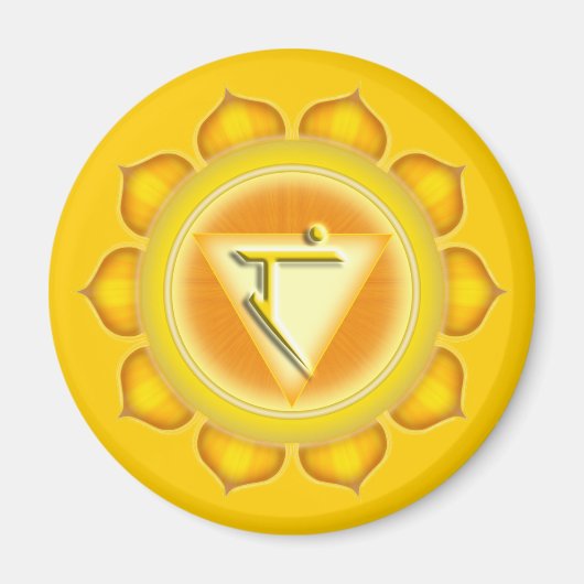 Manipura oder Solar Plexus der 3. Chakra Magnet (Vorne)