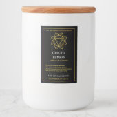 Manipura Solar Plexus Chakra Candle Label  Lebensmitteletikett (Vorderseite)