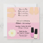 Manis & Pedis Einladung (Vorderseite)