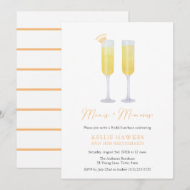 Manis und Mimosas Brautparty Celebration Einladung
