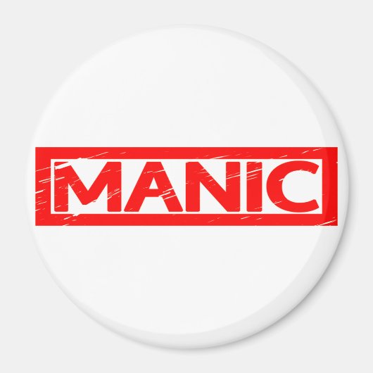 Manische Briefmarke Magnet (Vorne)