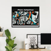 Manische Depression Print, Value Poster Paper (Mat (Heimbüro)