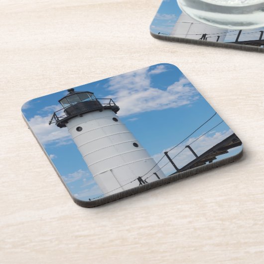 Manistee Lighthouse Getränkeuntersetzer (Linke Seite)