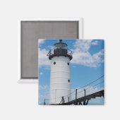Manistee Lighthouse Magnet (Vorderseite/Rückseite)