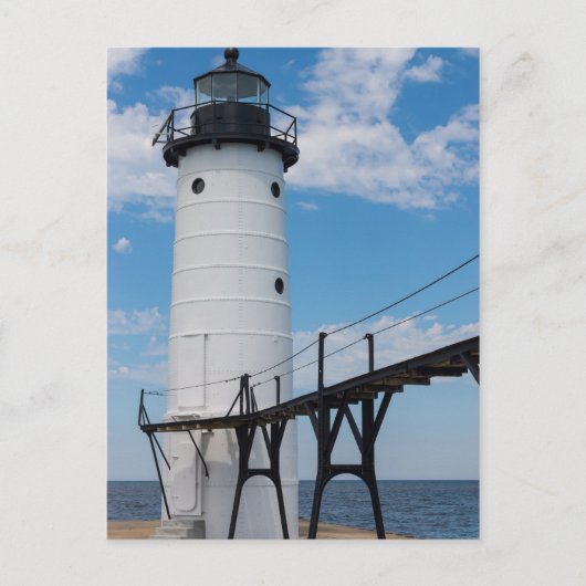 Manistee Lighthouse Postkarte (Vorderseite)