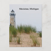 Manistee Lighthouse Postkarte (Vorderseite)