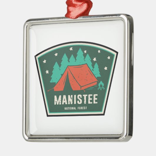 Manistee National Forest Camping Ornament Aus Metall (Links)