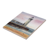 Manistee NordPierhead Leuchtturm-Fliese Fliese (Seite)