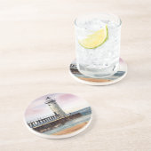 Manistee NordPierhead Leuchtturm-Untersetzer Getränkeuntersetzer (Seite)