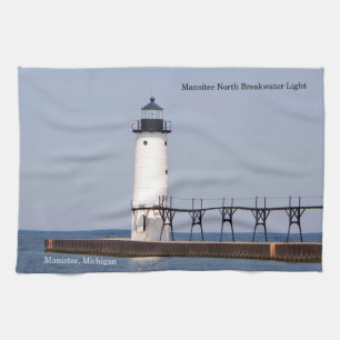Manistee North Pierhead Küchenhandtuch Geschirrtuch