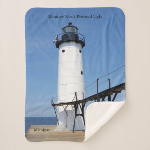 Manistee North Pierhead Leichte hohe Sherpa-Decke Sherpadecke