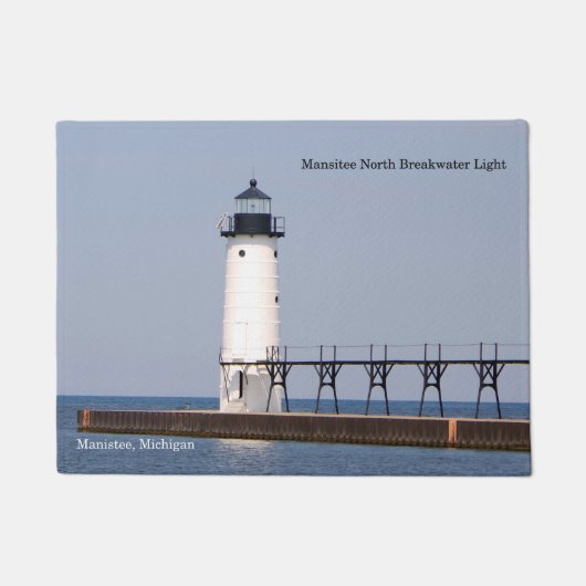 Manistee North Pierhead Leuchttürmatte Fußmatte (Vorderseite)