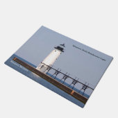 Manistee North Pierhead Leuchttürmatte Fußmatte (Schrägansicht)