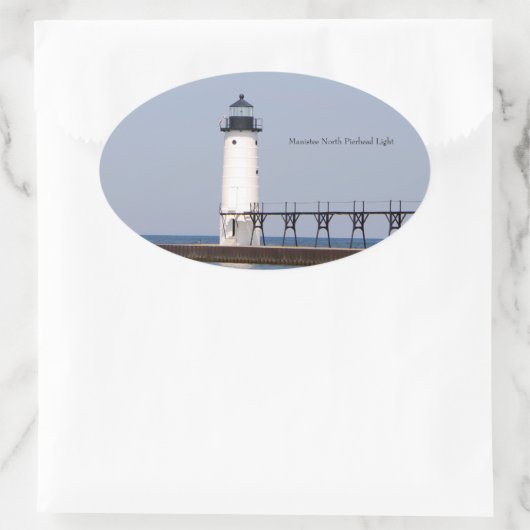 Manistee North Pierhead Light Aufkleber (Tasche)