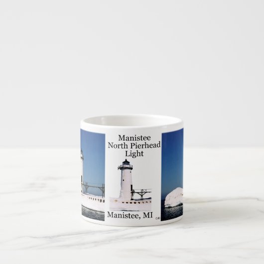 Manistee North Pierhead Light Espresso Tasse (Vorderseite)