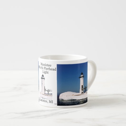 Manistee North Pierhead Light Espresso Tasse (Vorderseite Rechts)