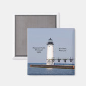 Manistee North Pierhead Light-Magnet Magnet (Vorderseite/Rückseite)