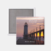 Manistee North Pierhead Light-Magnet Magnet (Vorderseite/Rückseite)