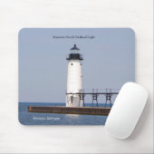 Manistee North Pierhead Light Mousepad (Mit Mouse)